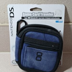 Nintendo DS Blue and Black Game Card Holder